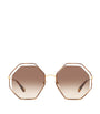 Gold Poppy Octagonal Sunglasses