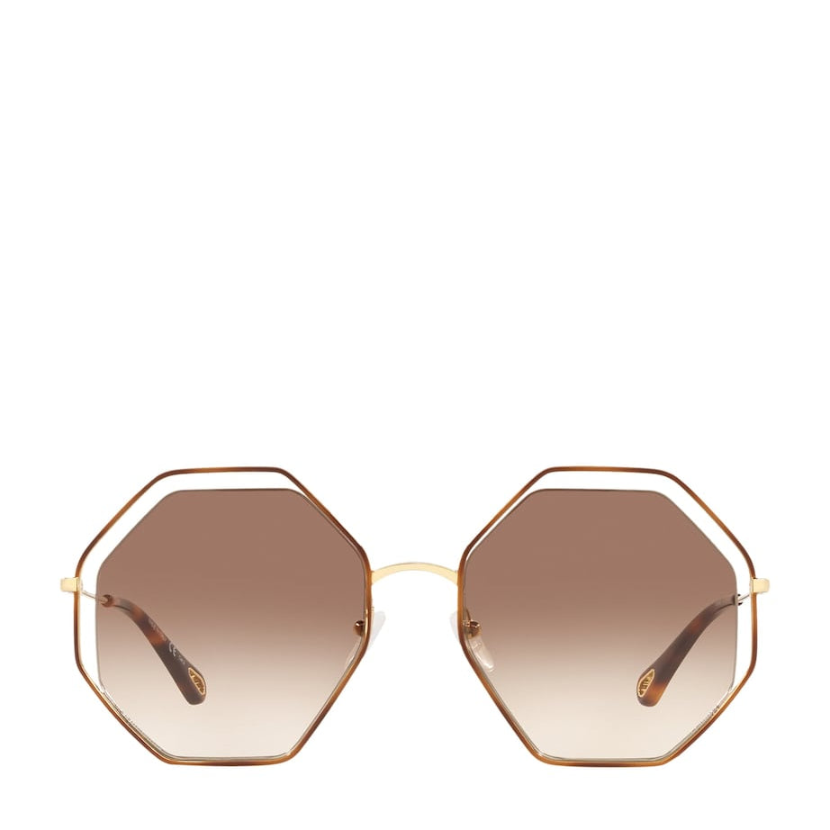 Gold Poppy Octagonal Sunglasses
