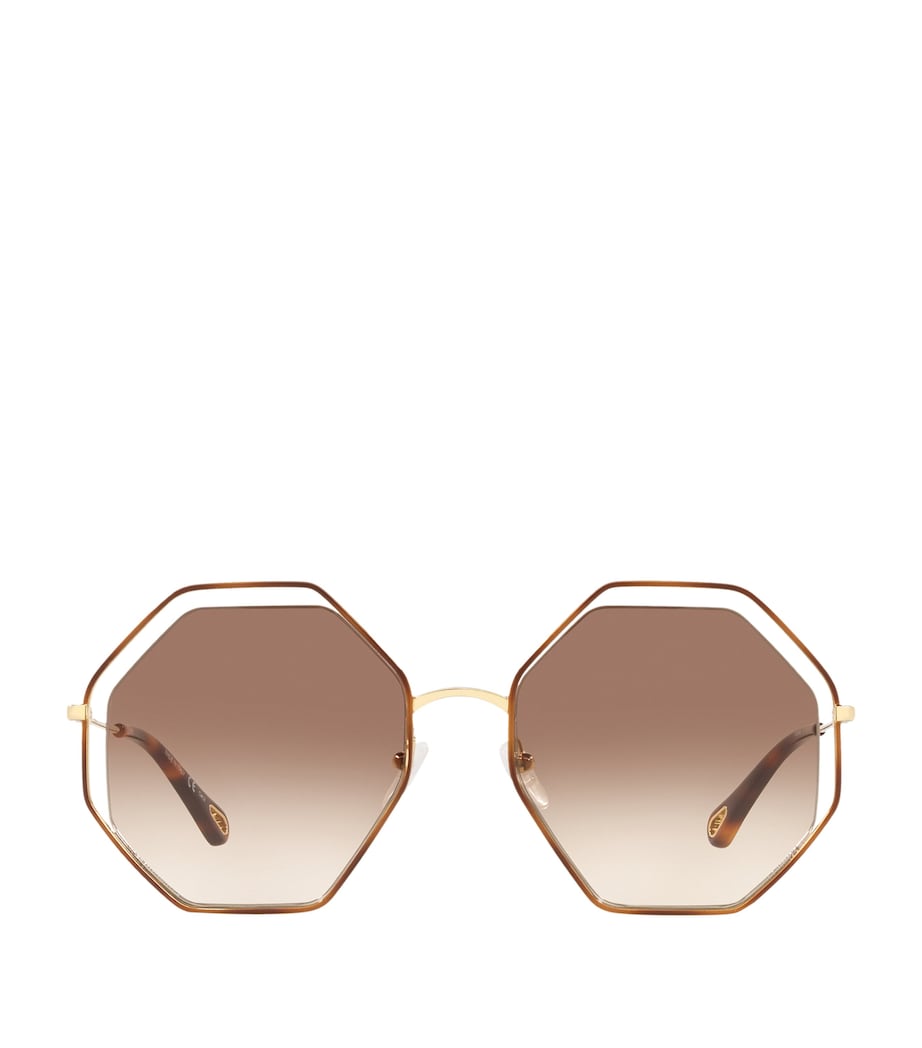 Gold Poppy Octagonal Sunglasses
