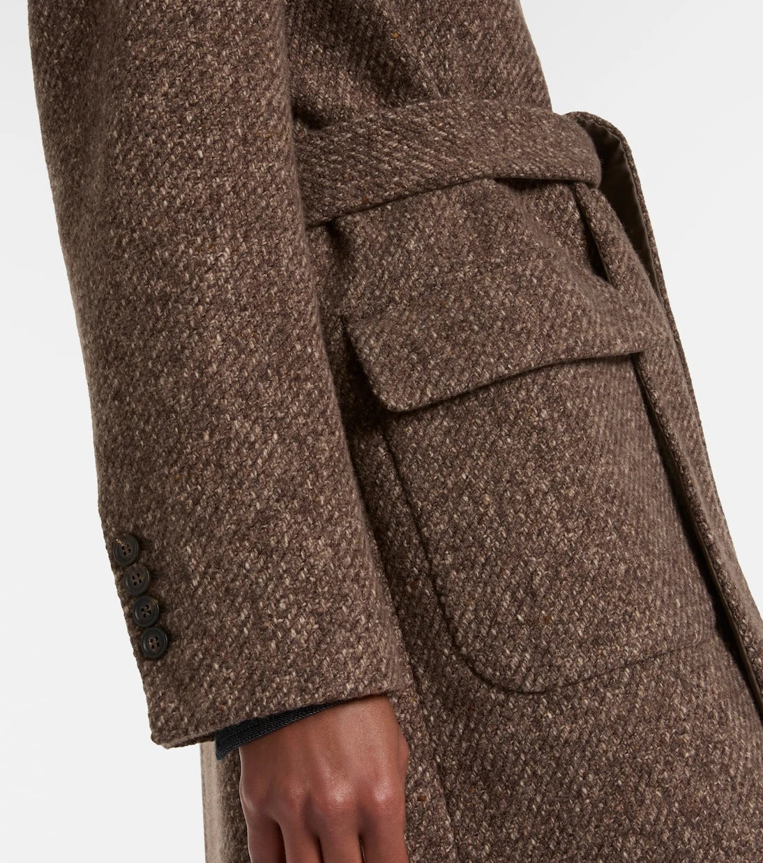 Brunello Cucinelli - Belted wool and cashmere overcoat