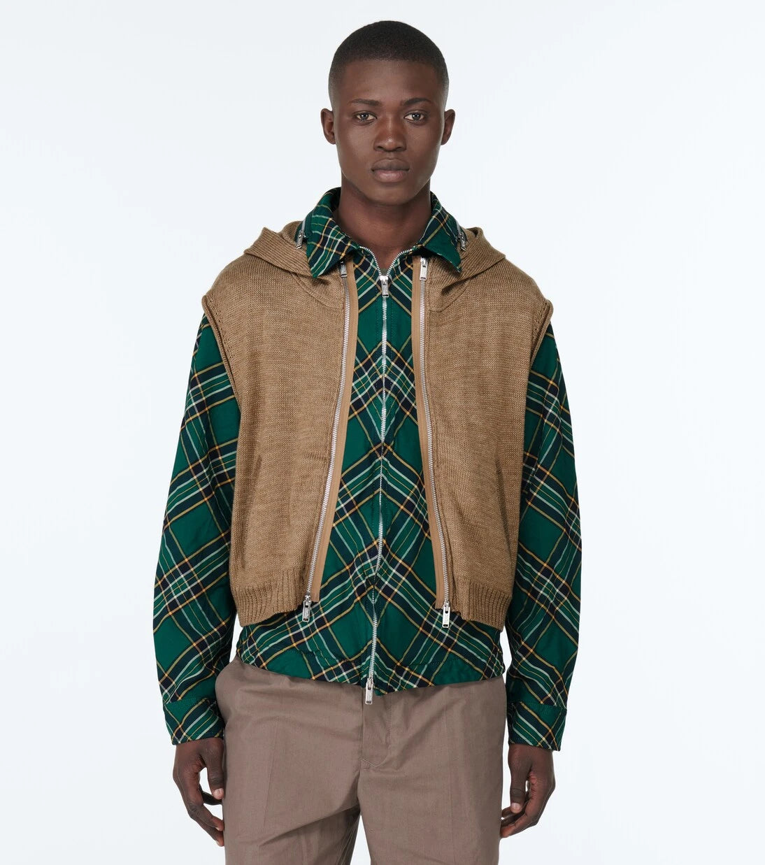 Undercover - Layered blouson jacket