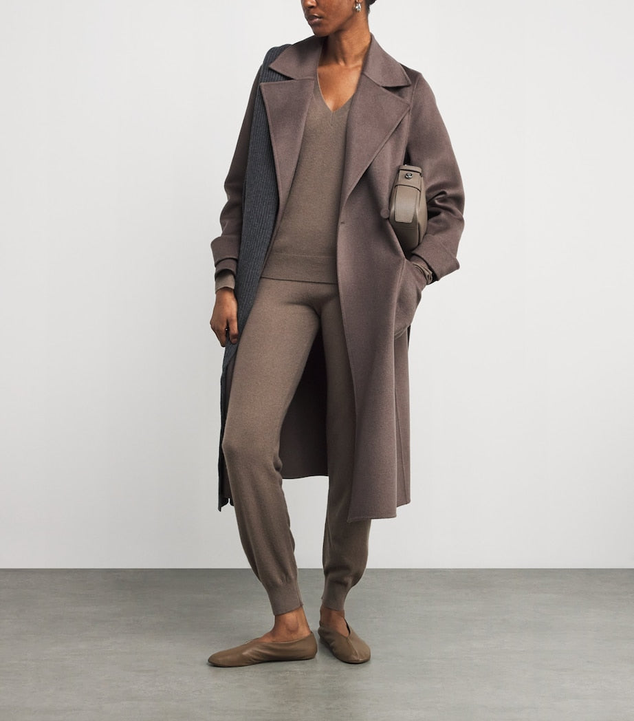 Joseph Brown Wool-Cashmere Arline Coat
