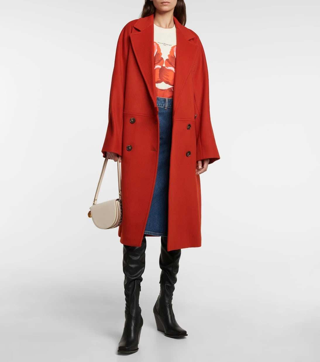 Stella McCartney - Belted wool coat