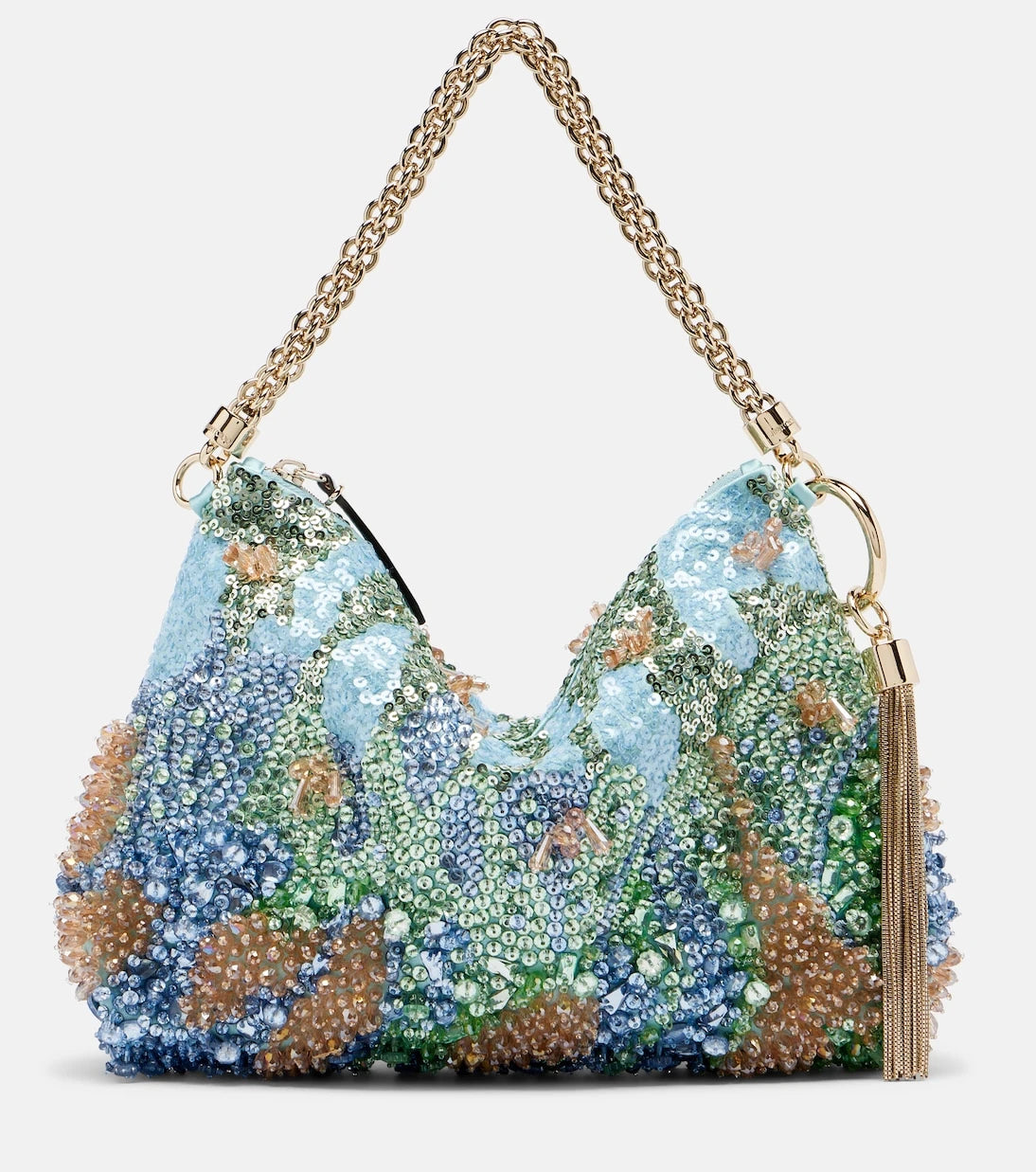 Jimmy Choo - Callie Small brocade top-handle bag