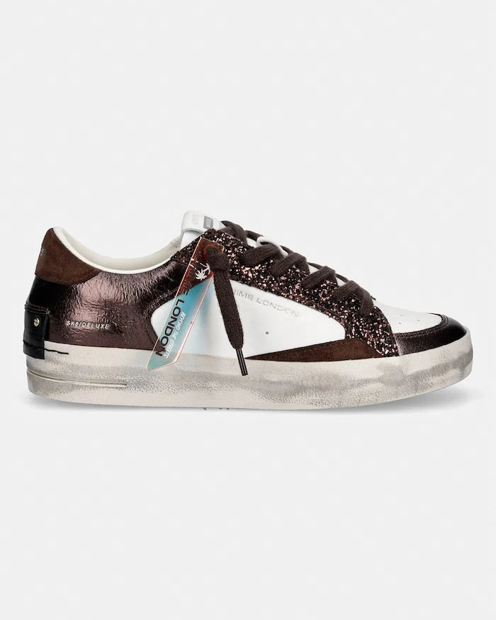 Crime London SK8 DELUXE kadın deri spor ayakkabı