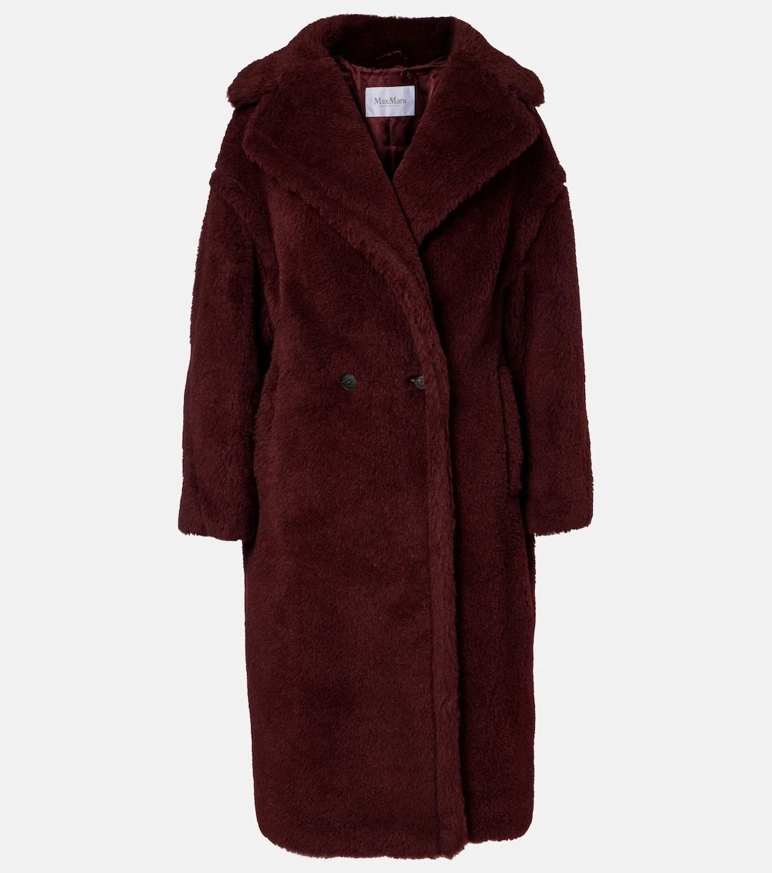 Max Mara - Teddy Bear Icon alpaca wool, wool, and silk coat