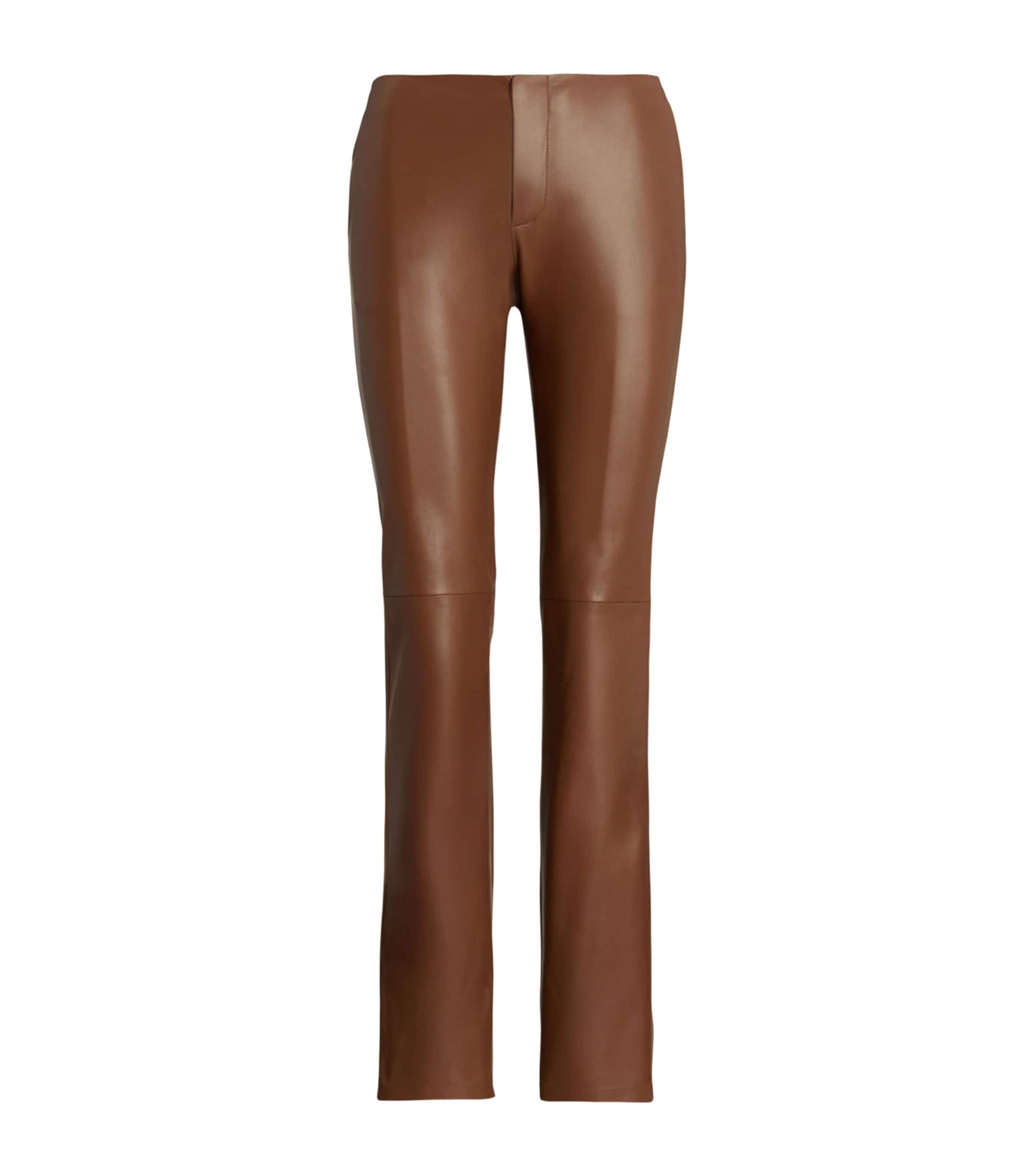 Ralph Lauren Collection Beige Lamb Leather Trousers