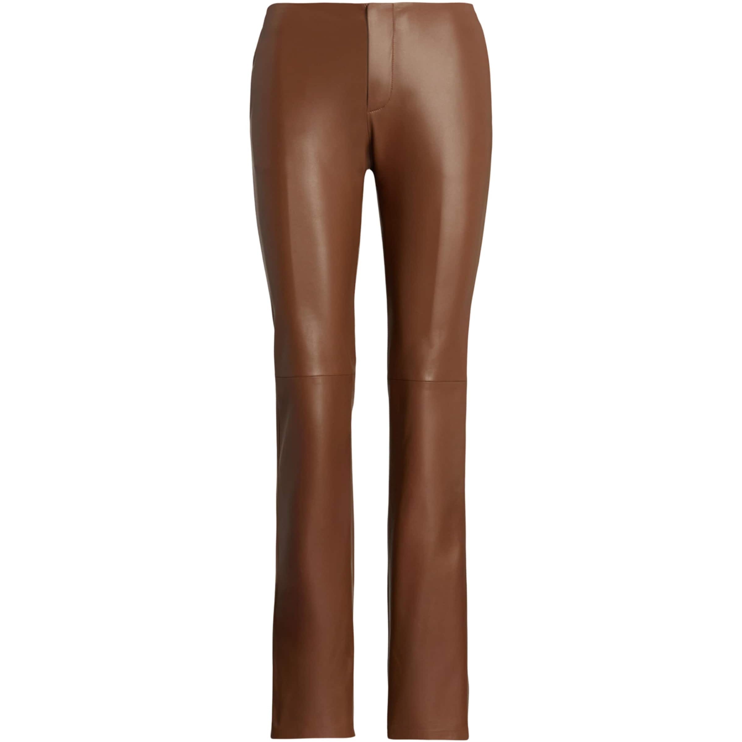 Ralph Lauren Collection Beige Lamb Leather Trousers