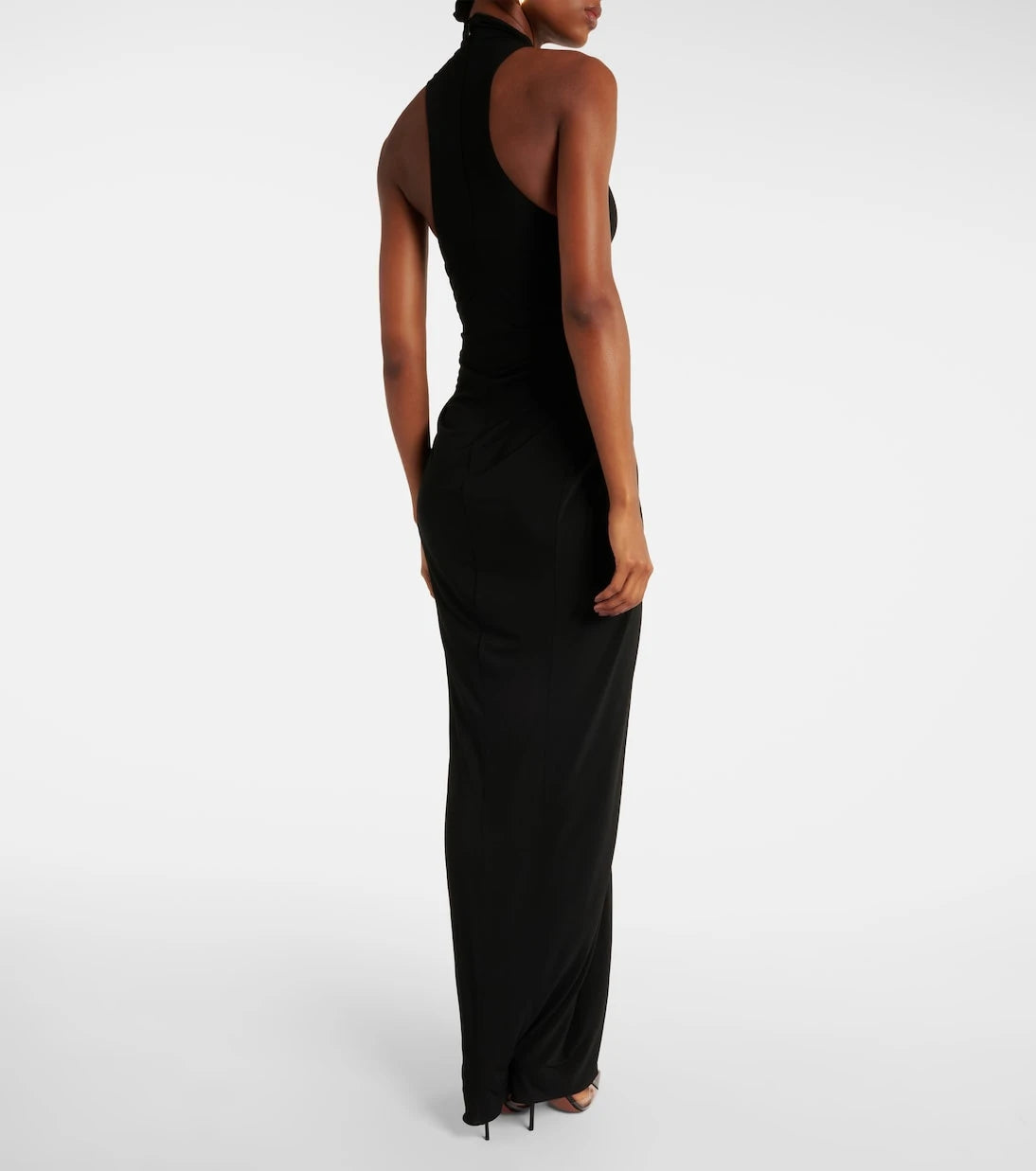 Alaïa - Halterneck draped gown