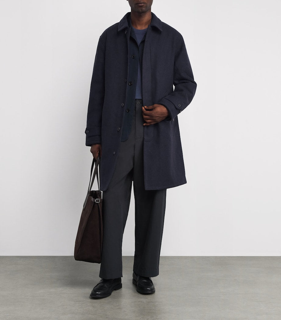Polo Ralph Lauren Navy Wool Langdon Overcoat