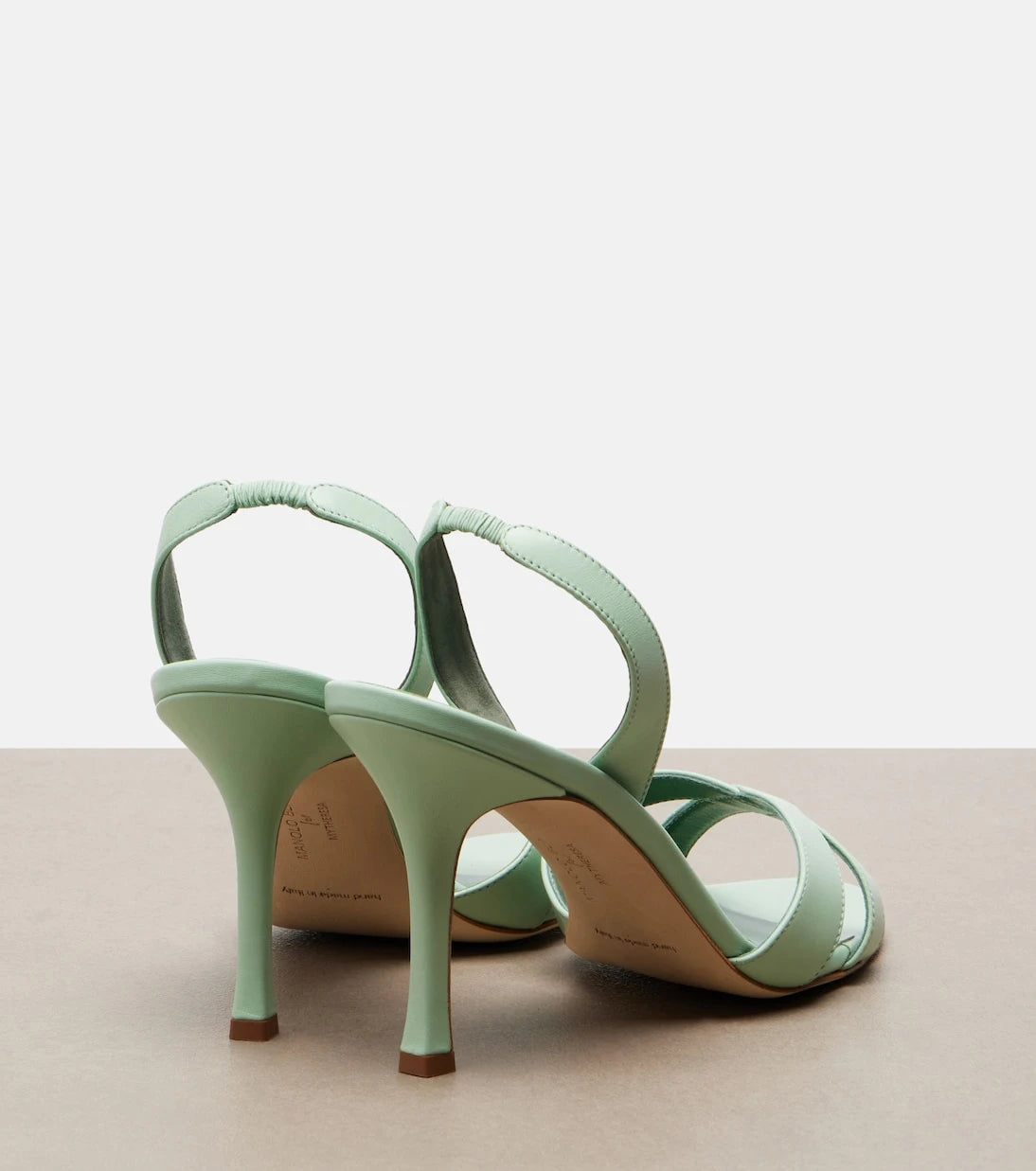Manolo Blahnik - Callasli leather slingback sandals