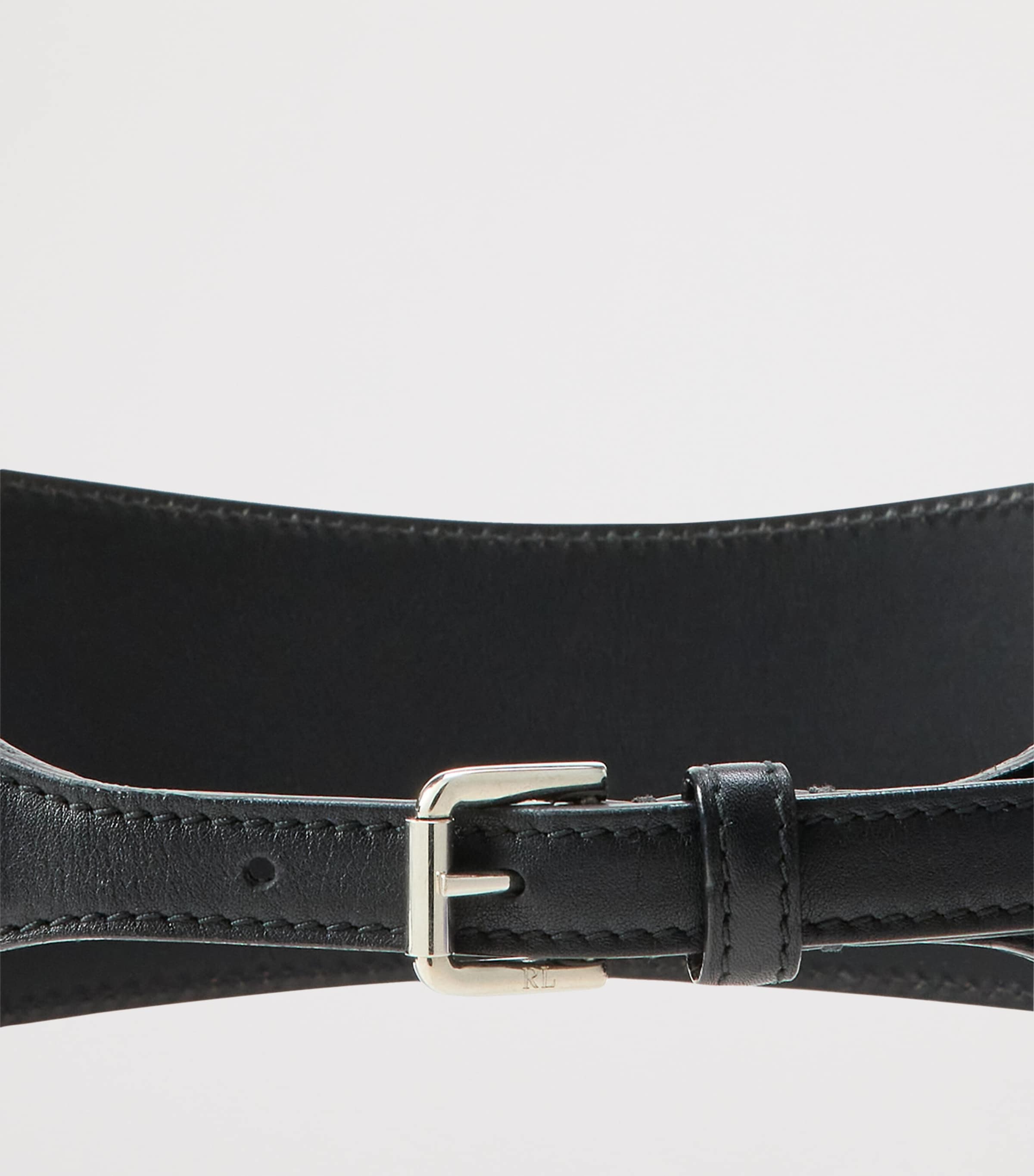 Ralph Lauren Collection Black Leather Corset Belt
