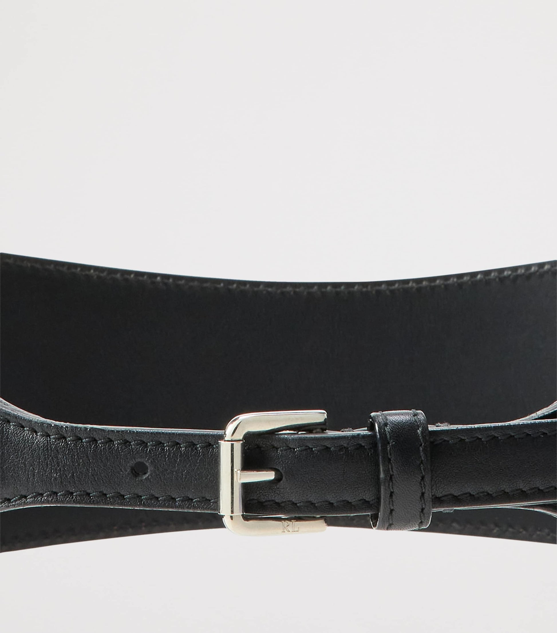 Ralph Lauren Collection Black Leather Corset Belt