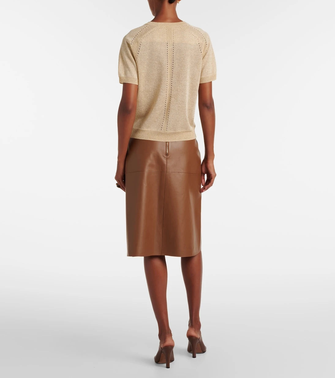 Joseph - Lille knitted lamé top