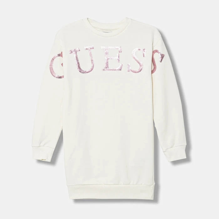 Детска памучна рокля Guess