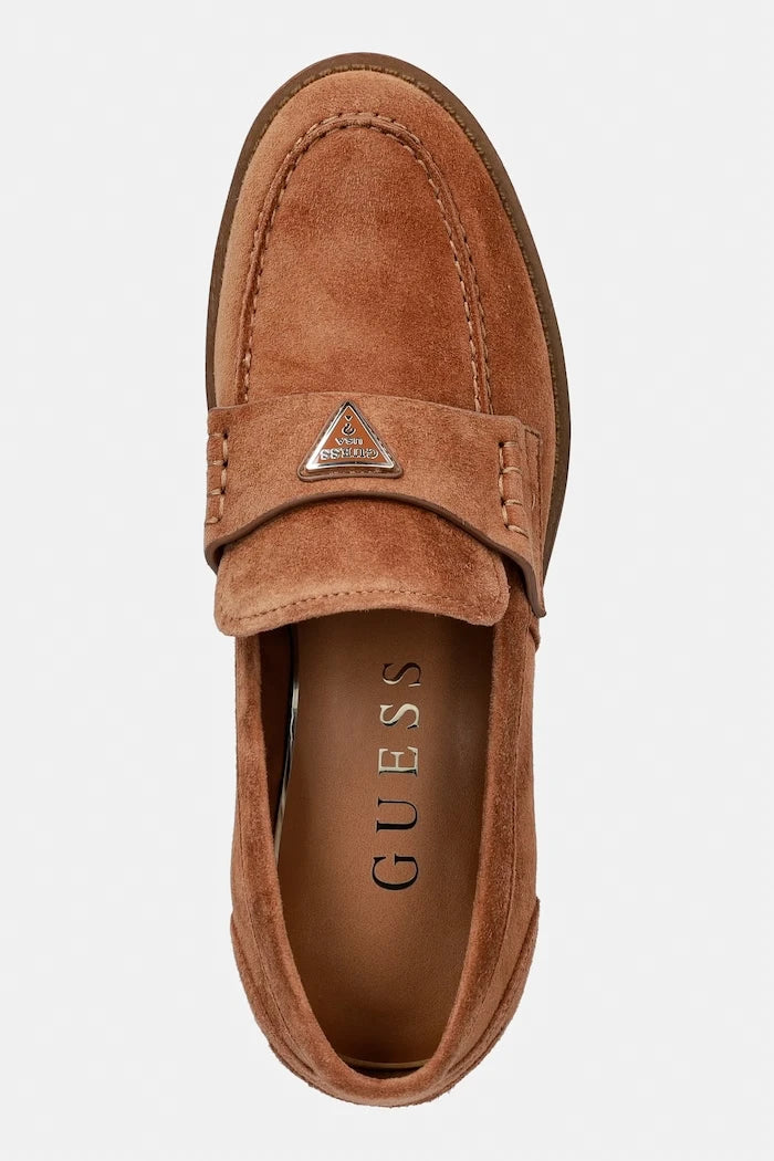 Guess мокасини дамски от велур BELISO
