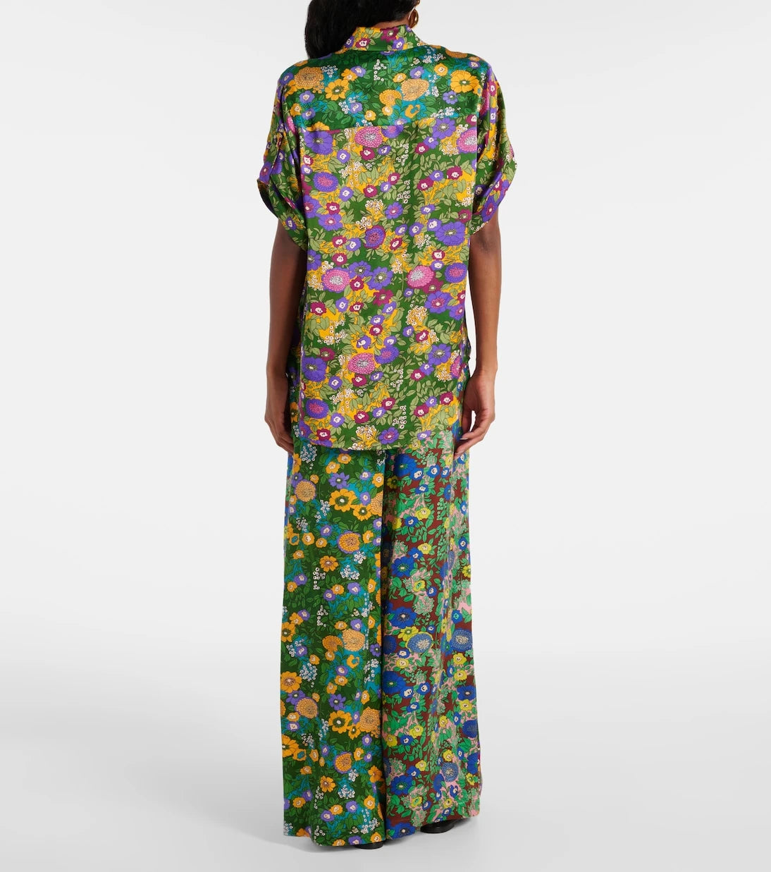 Alémais - Printed silk satin shirt