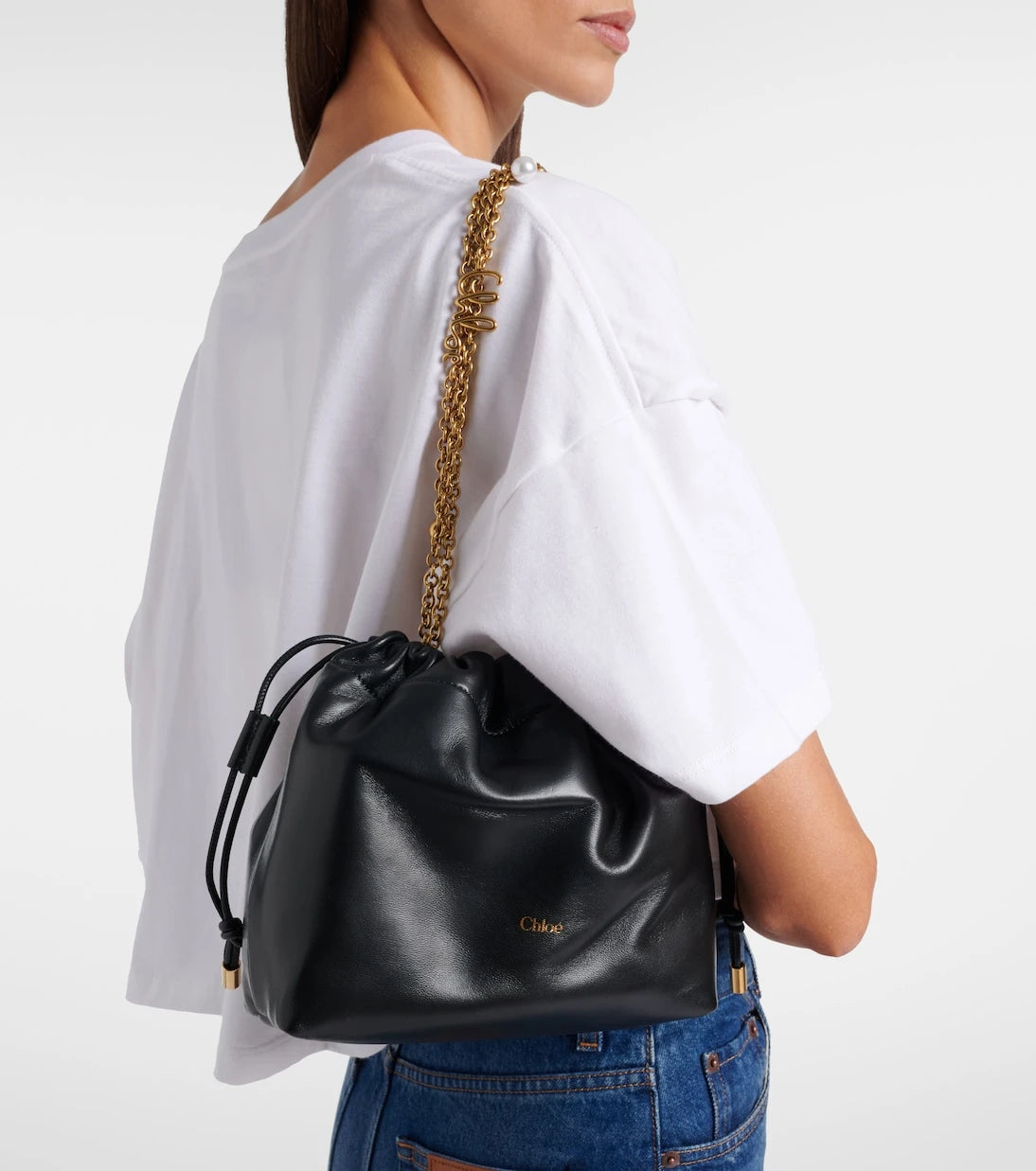 Chloé - Chloé Icons Small leather shoulder bag