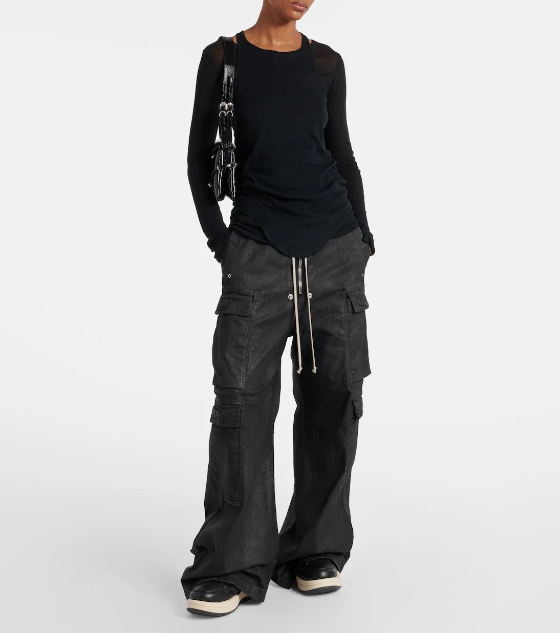 Rick Owens - x Converse Turbowpn leather sneakers