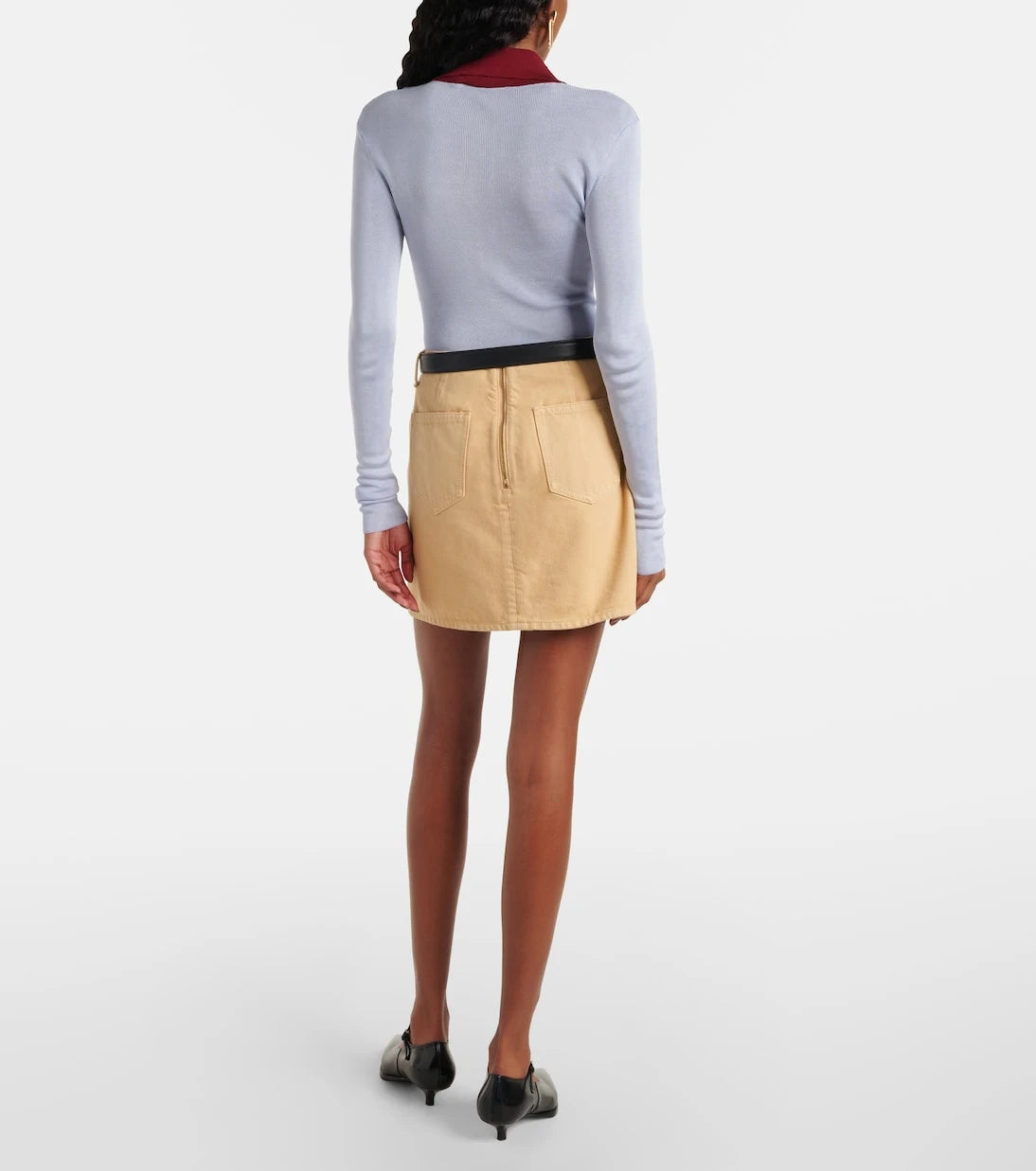 Self-Portrait - Denim miniskirt