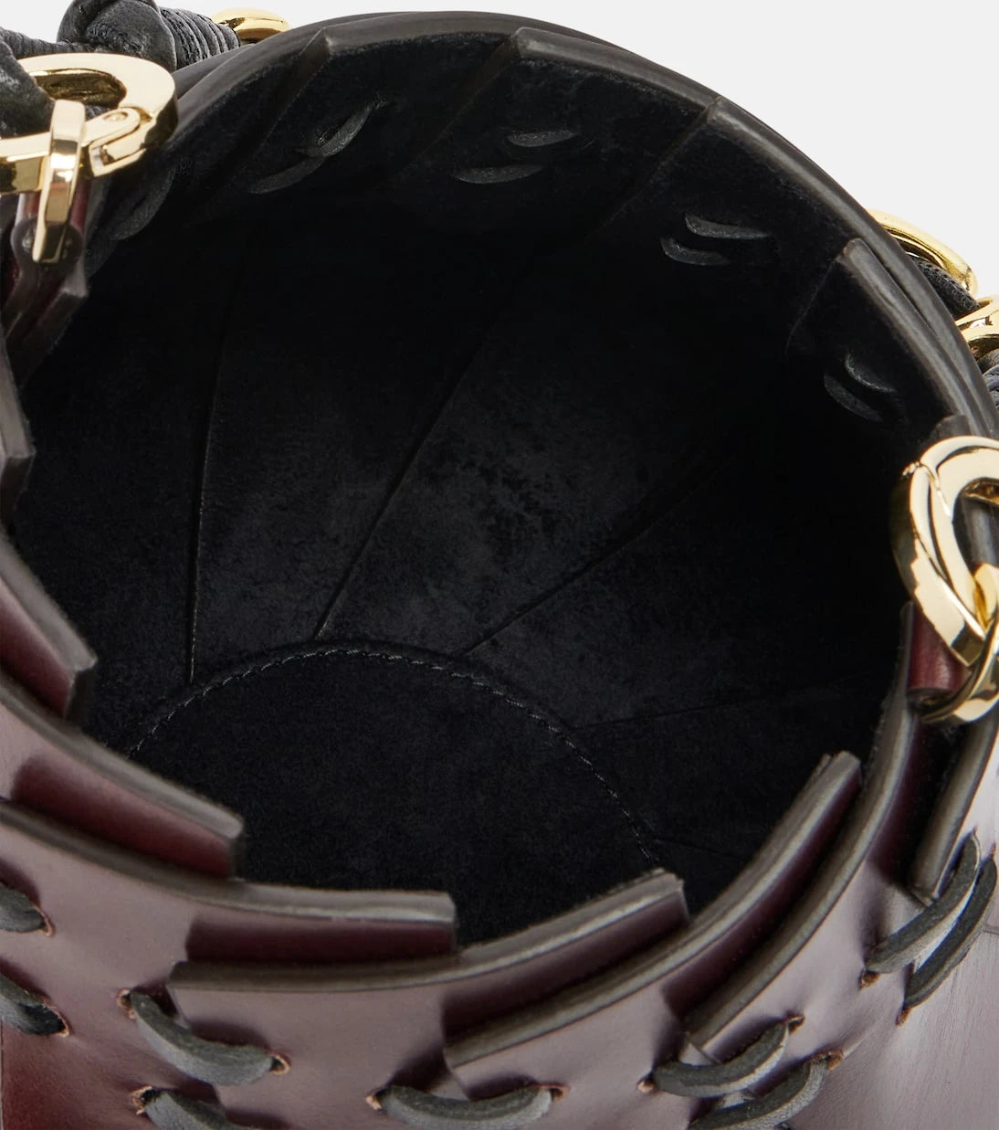 Amanu - Burundi Mini leather bucket bag