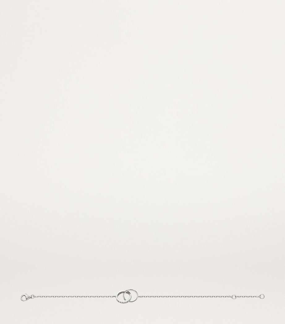 Cartier White Gold and Diamond LOVE Chain Bracelet