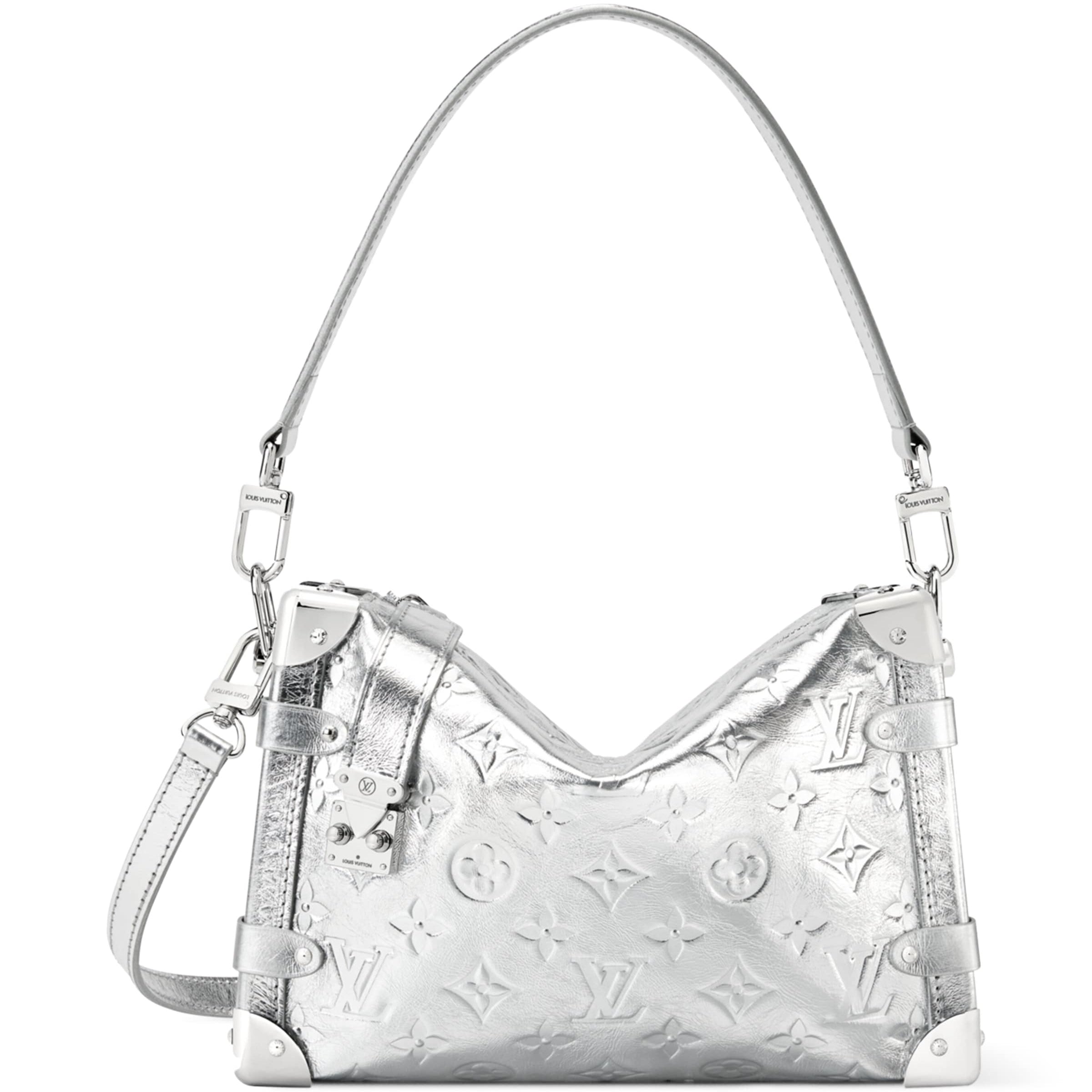 LOUIS VUITTON Leather Side Trunk MM Shoulder Bag