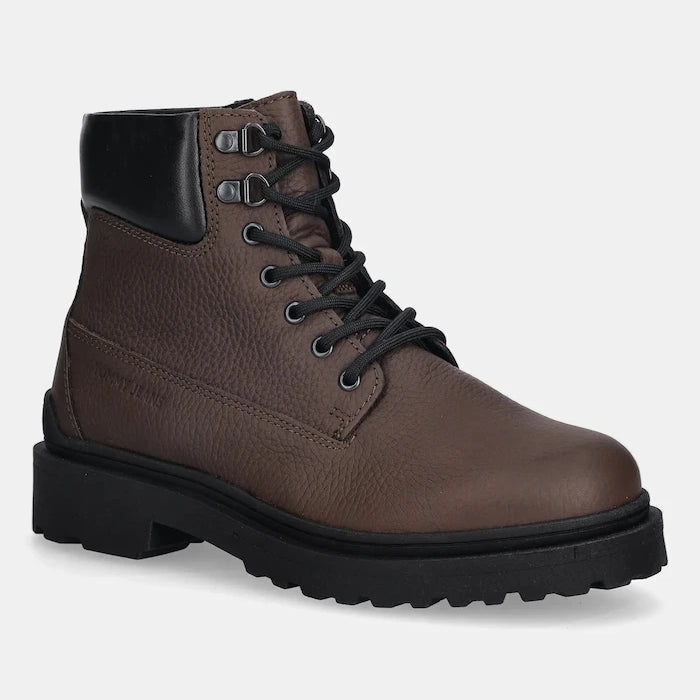 Обувки Tommy Jeans TJM LACE UP BOOT LEATHER