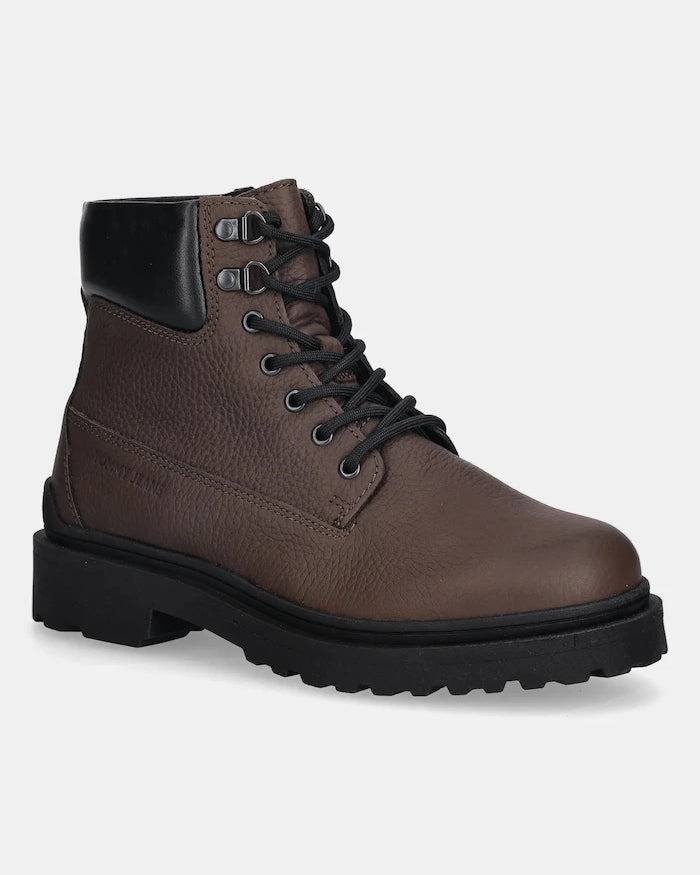 Обувки Tommy Jeans TJM LACE UP BOOT LEATHER