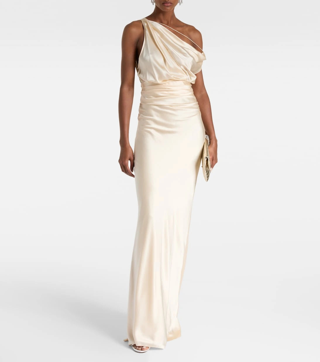 The Sei - Draped silk satin gown