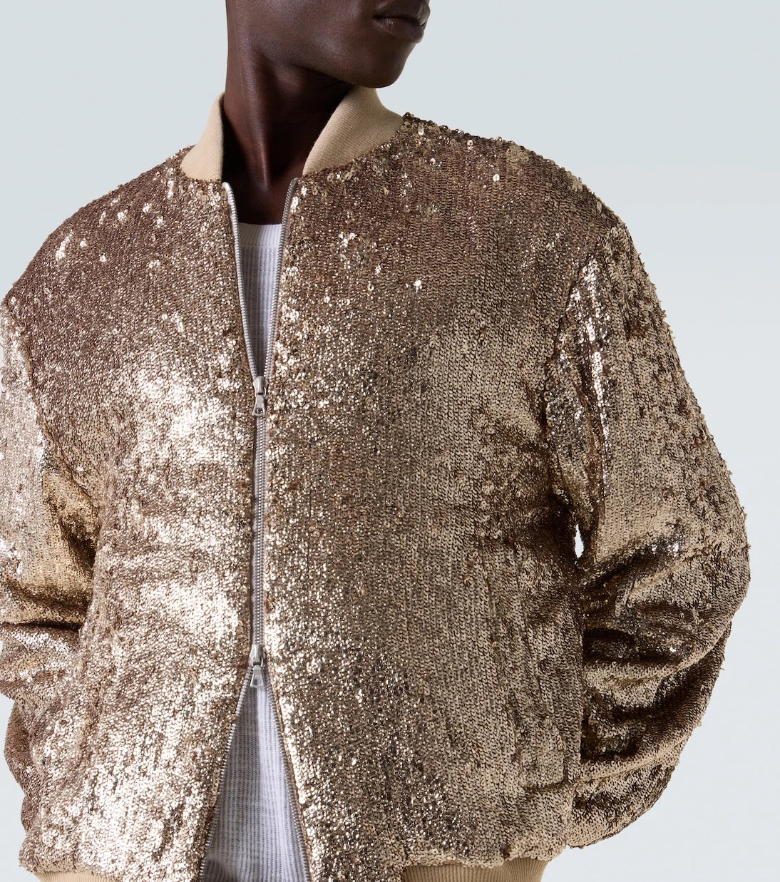 Dries Van Noten - Sequined bomber jacket