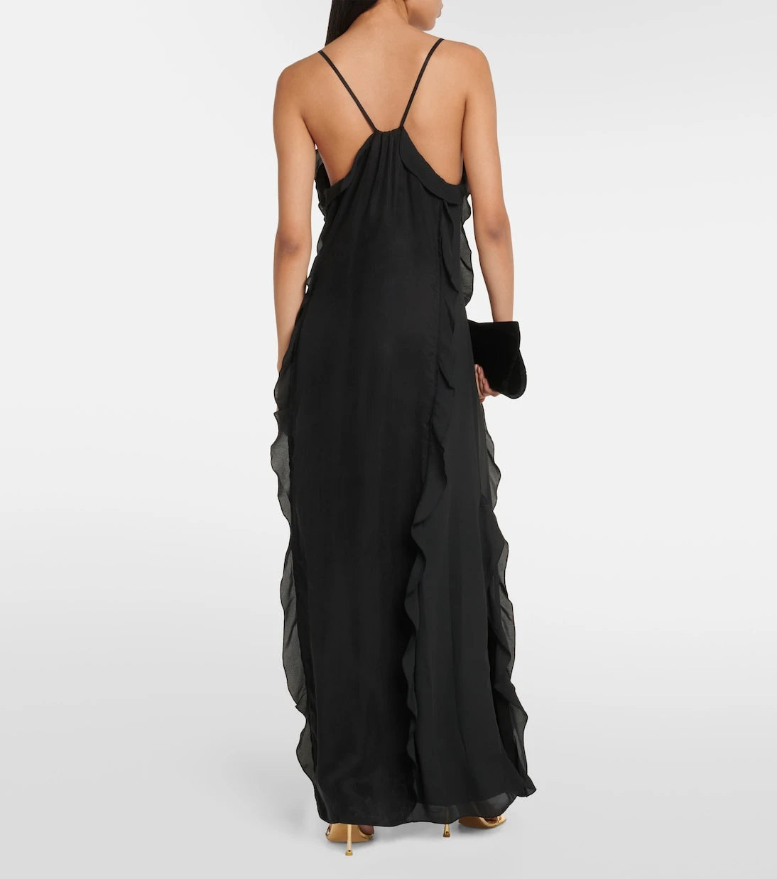 Simkhai - Emily ruffled V-neck slip dress