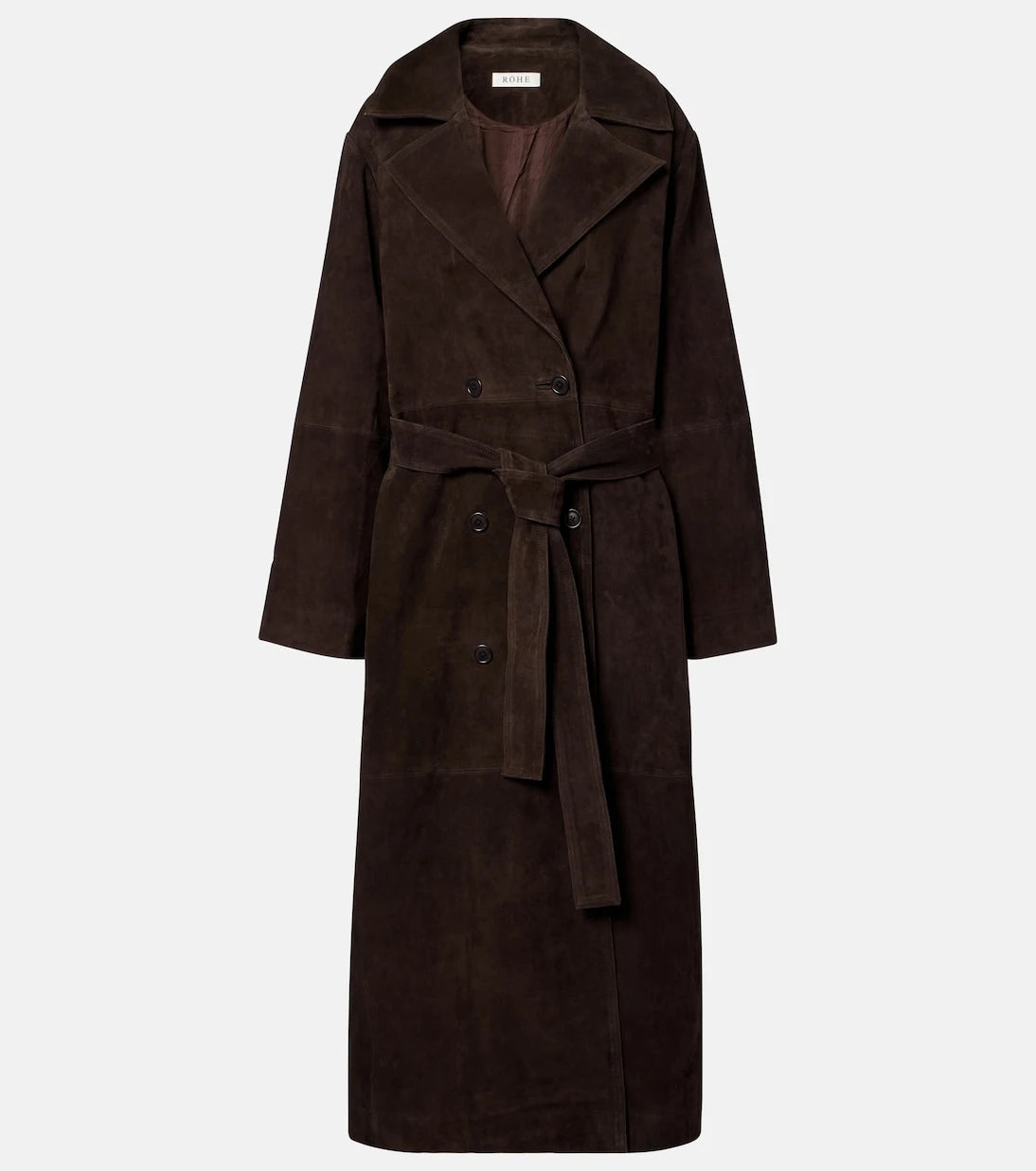 Róhe - Suede wrap coat