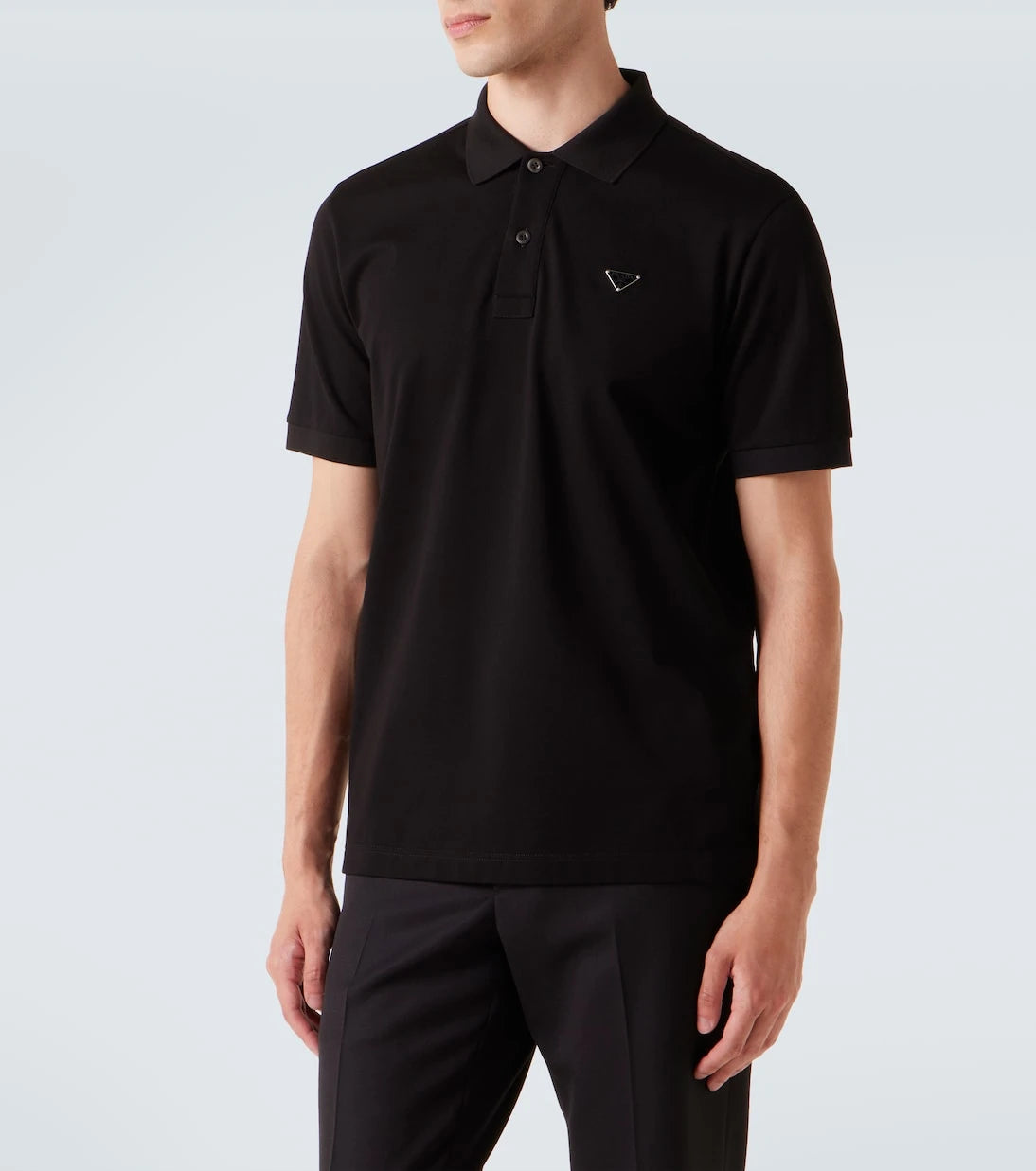 Prada - Logo cotton polo shirt