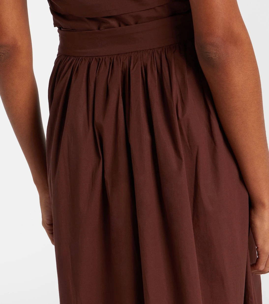 Adriana Degreas - Pleated cotton maxi skirt