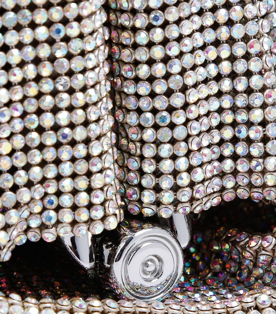 Benedetta Bruzziches Silver Embellished Venus La Petite Clutch Bag