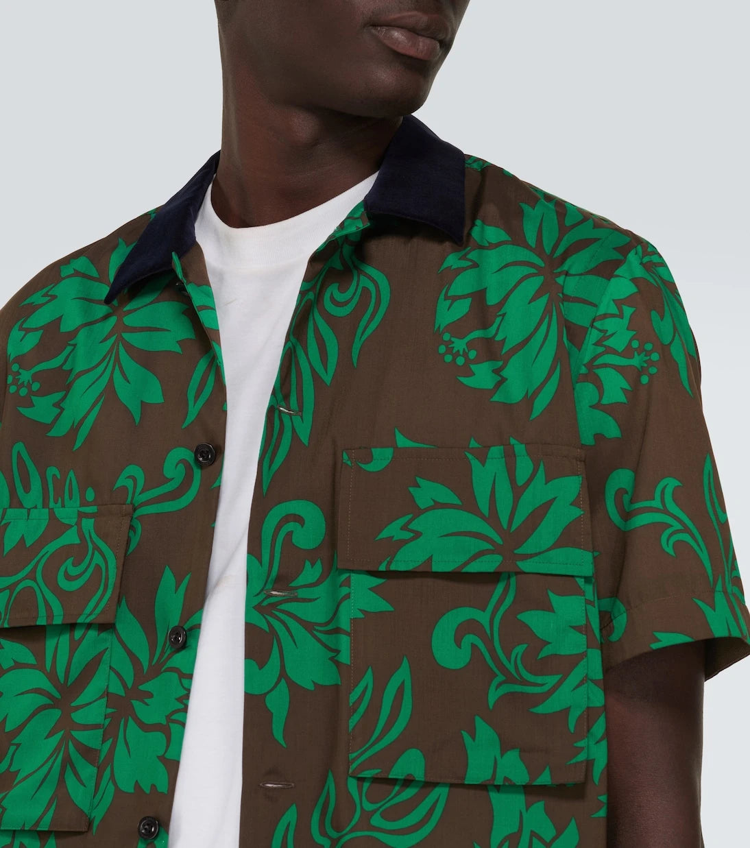 Sacai - قميص بولينج مطبوع بالزهور