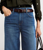 Citizens of Humanity Blue Cropped Lyra Wide-Leg Jeans