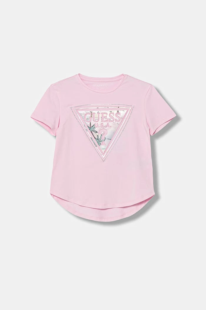 Детска памучна тениска Guess