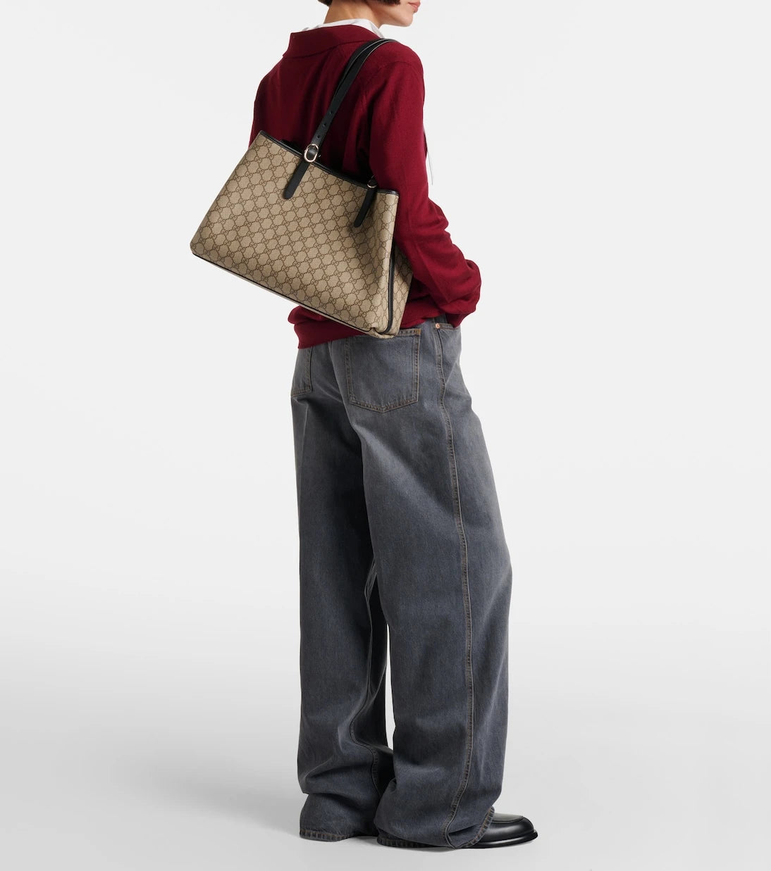 Gucci - GG Emblem Large shopper