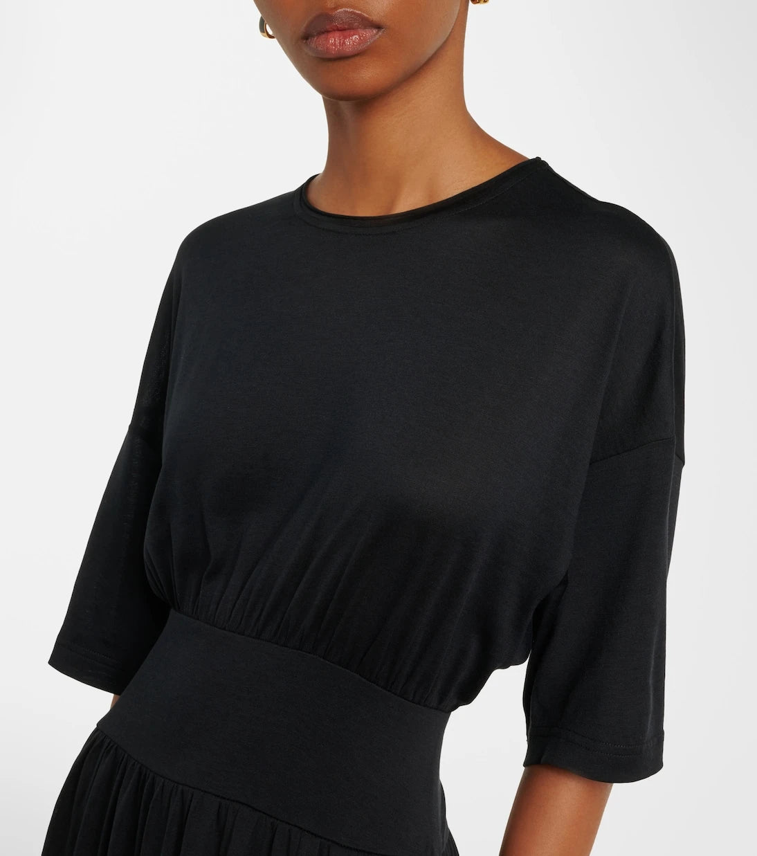 Toteme - Cotton and silk midi dress