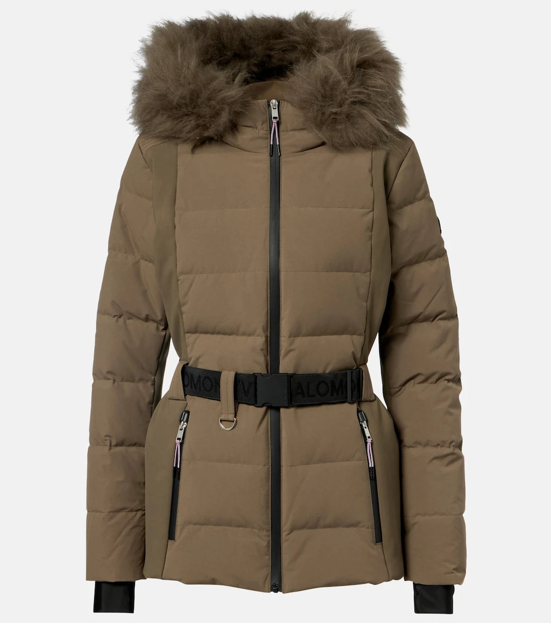 Yves Salomon - Doudoune 64cm belted down jacket
