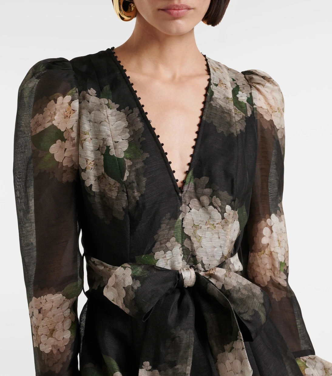 Zimmermann - Balance floral linen and silk minidress