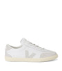 Veja White Leather Volley Sneakers