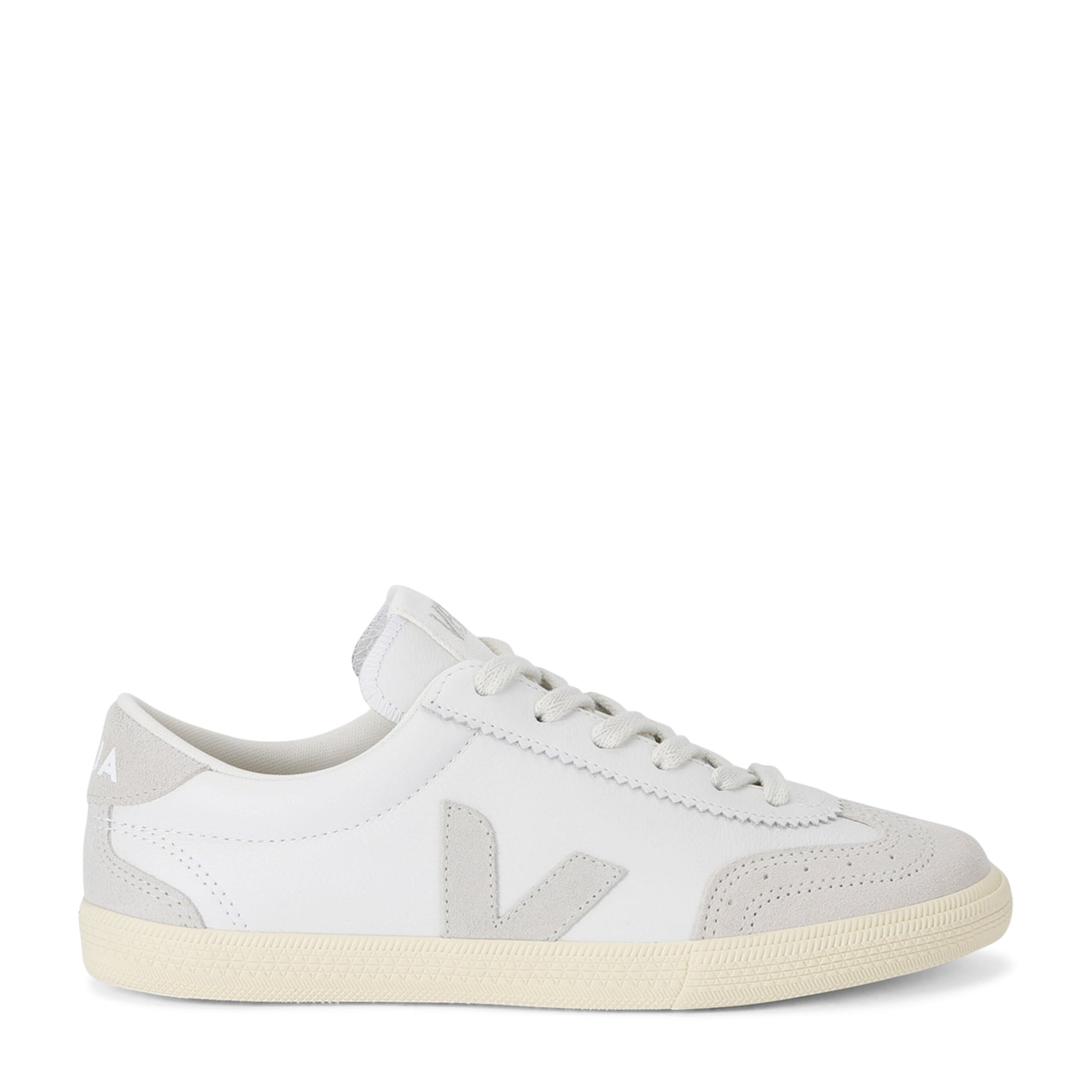 Veja White Leather Volley Sneakers