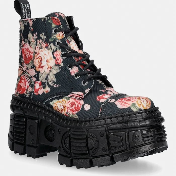 New Rock platformlu kadın botları ECO FLOR, TANK CASCO