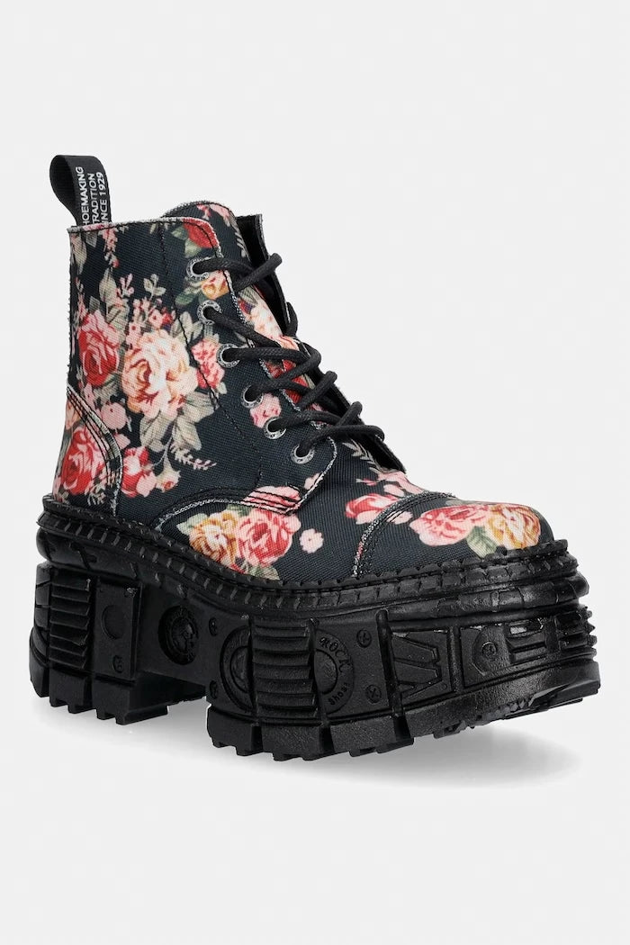 New Rock platformlu kadın botları ECO FLOR, TANK CASCO