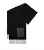 LOEWE Black Wool-Cashmere Pocket-Detail Scarf