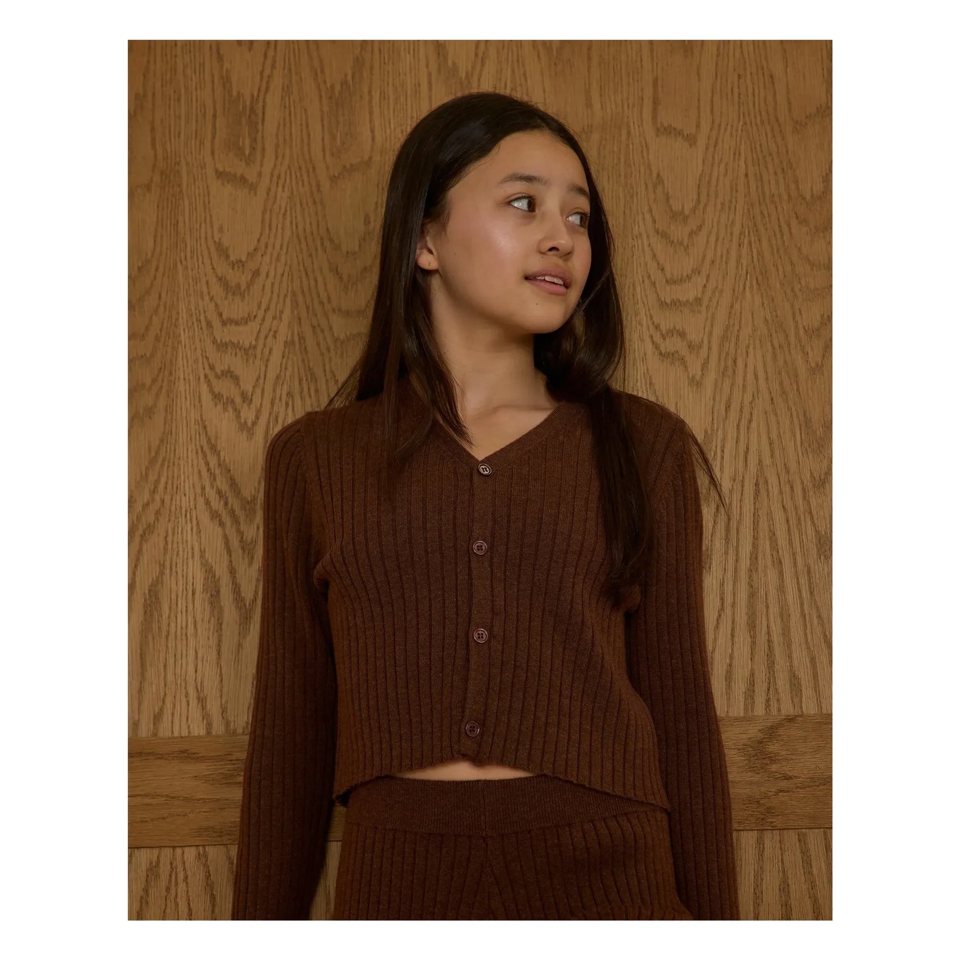Rylee + Cru - Ribbed Knit Vest | Brown
