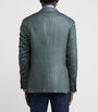 Canali Green Wool-Blend Tailored Blazer